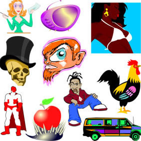 Free Cartoon Characters From Procaroonznet - vector gratuit #223485